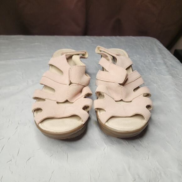 Skechers Memory Foam Platform Wedge Sandals Womens Size 8.5 Preppy Bohemian - Picture 2 of 6